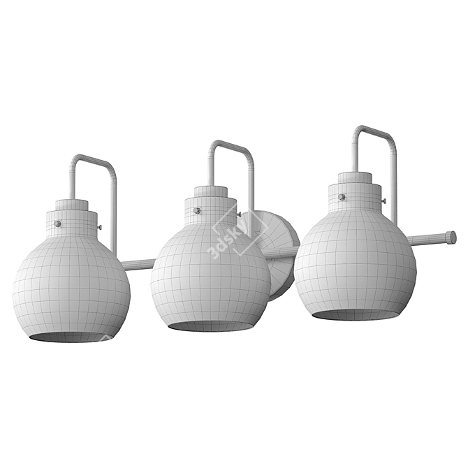 Elegant Dimmable Vanity Light 3D model image 2