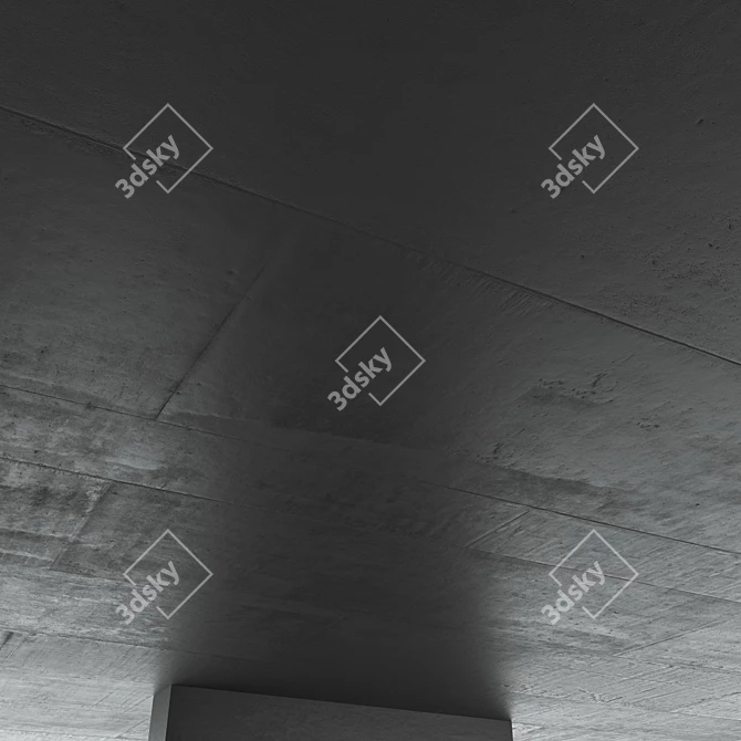 High-Quality Concrete Ceiling Material 3D model image 6