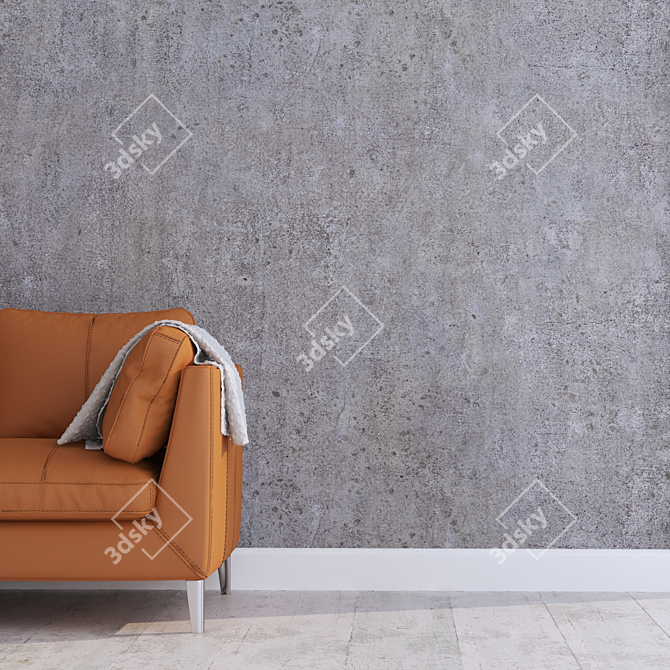 Seamless Concrete Texture Pack 3D model image 2