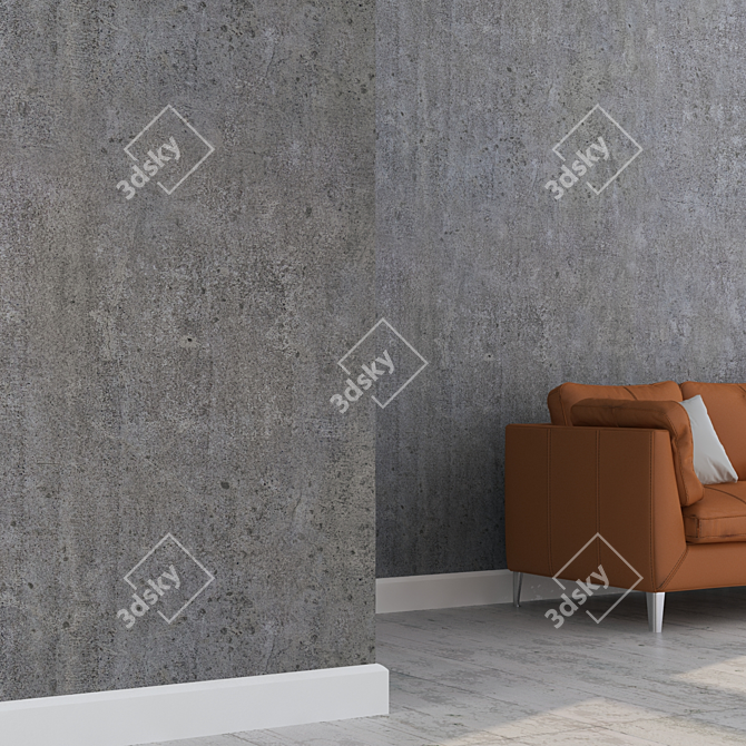 Seamless Concrete Texture Pack 3D model image 3