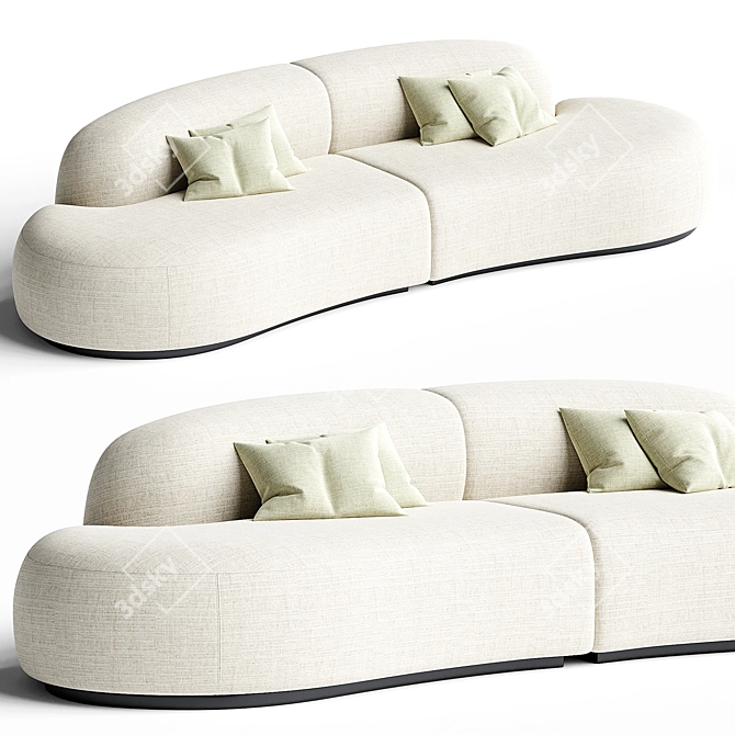 Modern Björn S Sofa: 3Ds Max 2014 3D model image 1