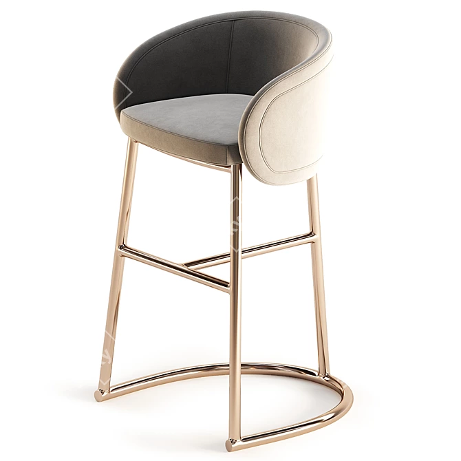 Elegant Visionnaire Sunny Stool 3D model image 4