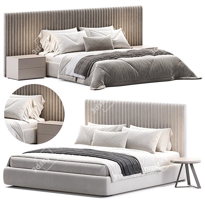 Space-Saving Belini Wall Bed 3D model image 1