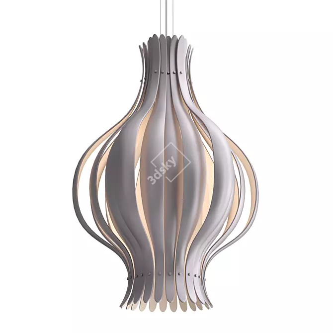 Designer Onion Chandelier 45cm 3D model image 1