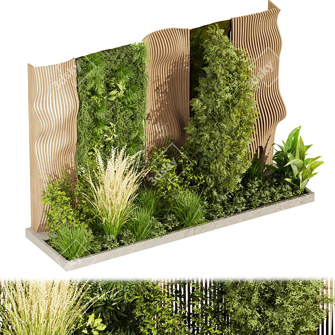 Volume Garden Pampas Grass 3D 3D model image 1