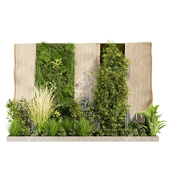 Volume Garden Pampas Grass 3D 3D model image 2