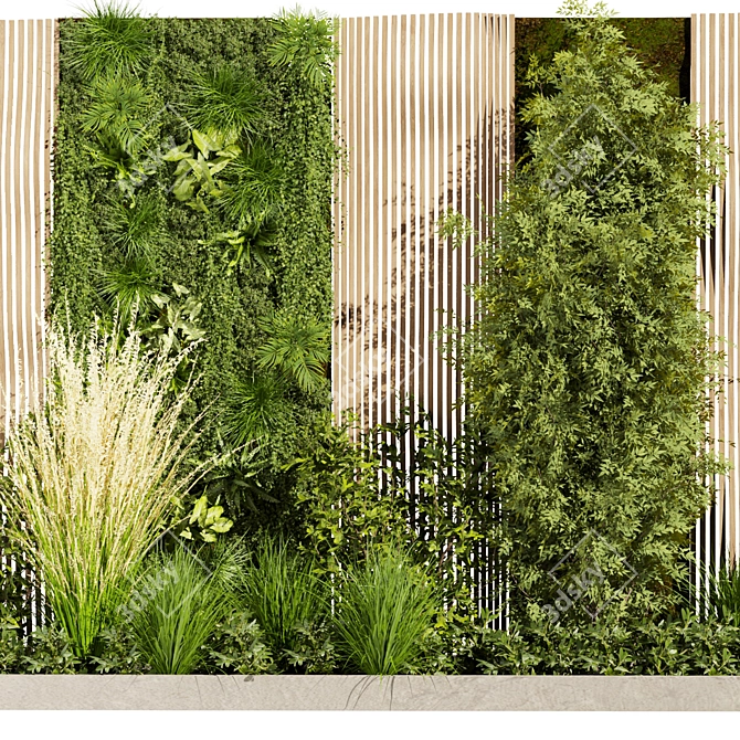 Volume Garden Pampas Grass 3D 3D model image 5