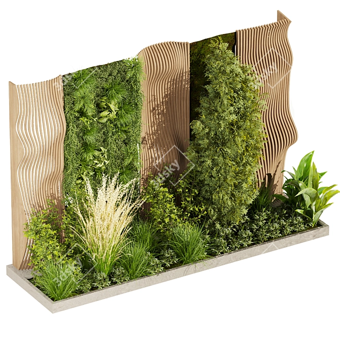 Volume Garden Pampas Grass 3D 3D model image 6