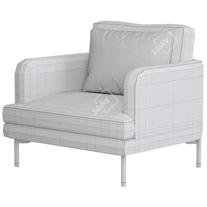 Modern Stylish Lounge Chair 2014 3D model image 4