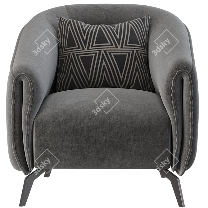 Modular Modern Chair Design 3D model image 2