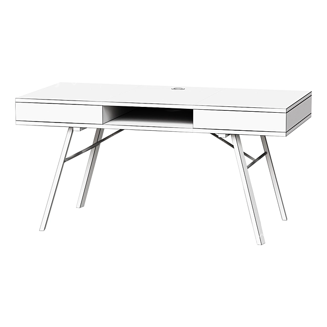 Sleek Work Desk - Stirran 3D model image 2