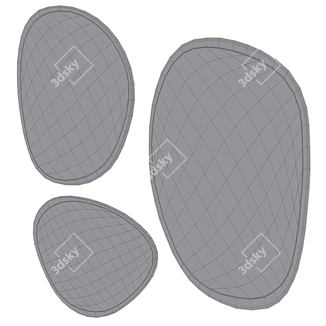 Ethereal Elope Wall Mirror 3D model image 4