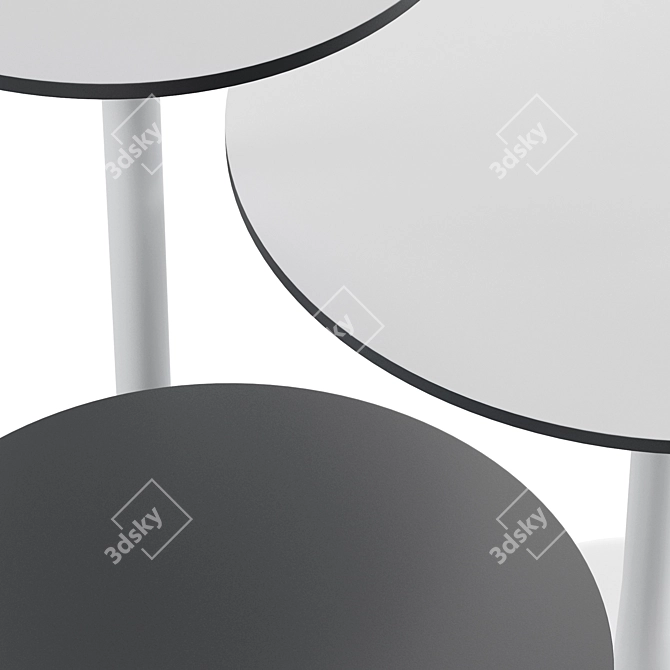 Alfiere Circle Pedestal Stands 3D model image 2