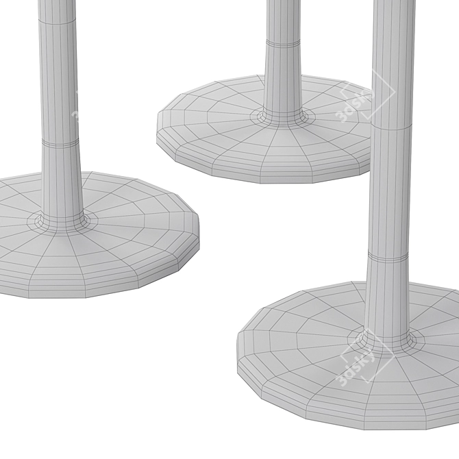 Alfiere Circle Pedestal Stands 3D model image 5