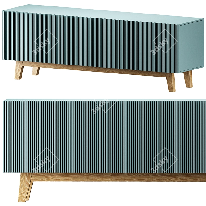 Modern 160х40х55 Coffee Table 3D model image 1