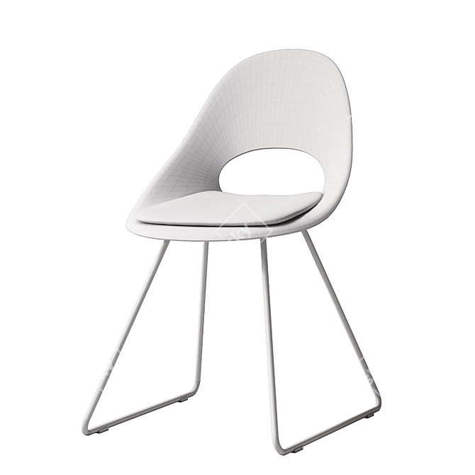 Sleek Minilux Chair 3D Model 3D model image 5