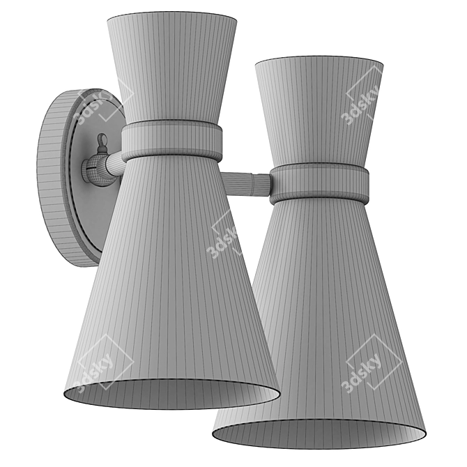 Elegant Z-Lite Soriano Sconce 3D model image 4