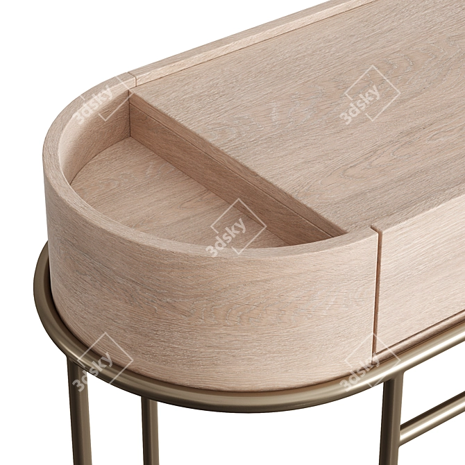 Modern Console Tray with Two Drawers 3D model image 5