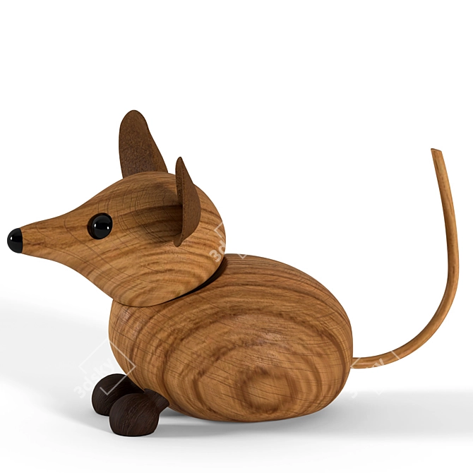 Decorative Mouse Figures Set 3D model image 5