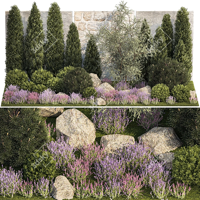 Alpine Garden Collection Kit 3D model image 1