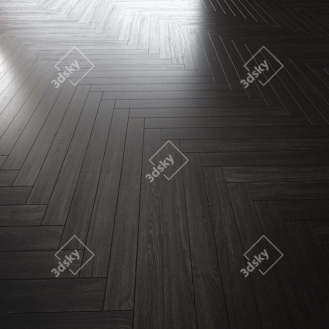 Premium Oak Parquet Flooring Pack 3D model image 6