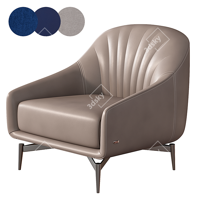  Natuzzi Editions C014 Felicita Armchair 3D model image 2