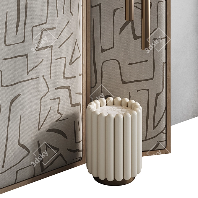 Luxury Emi Headboard Set 3D model image 4