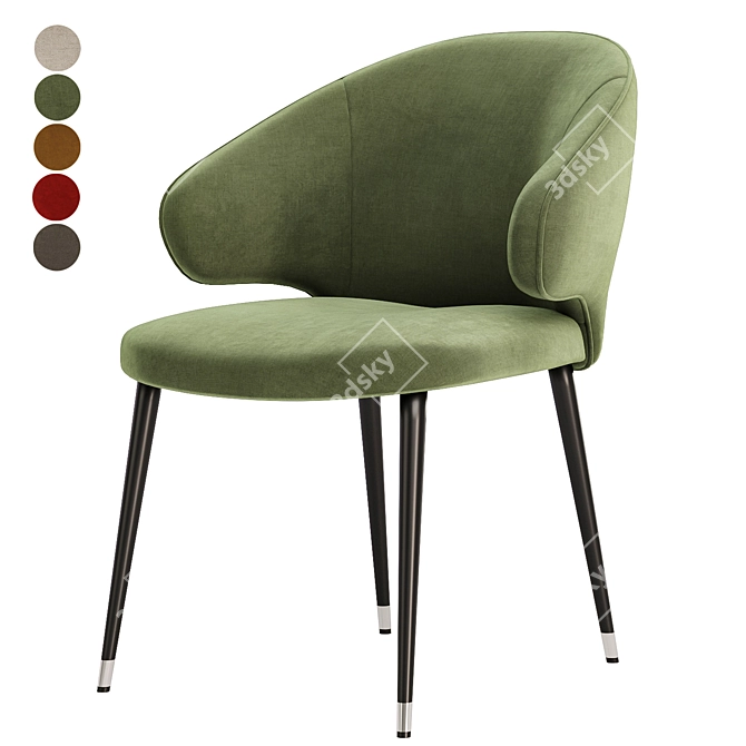 Versatile Eichholtz Volante Dining Chair 3D model image 1