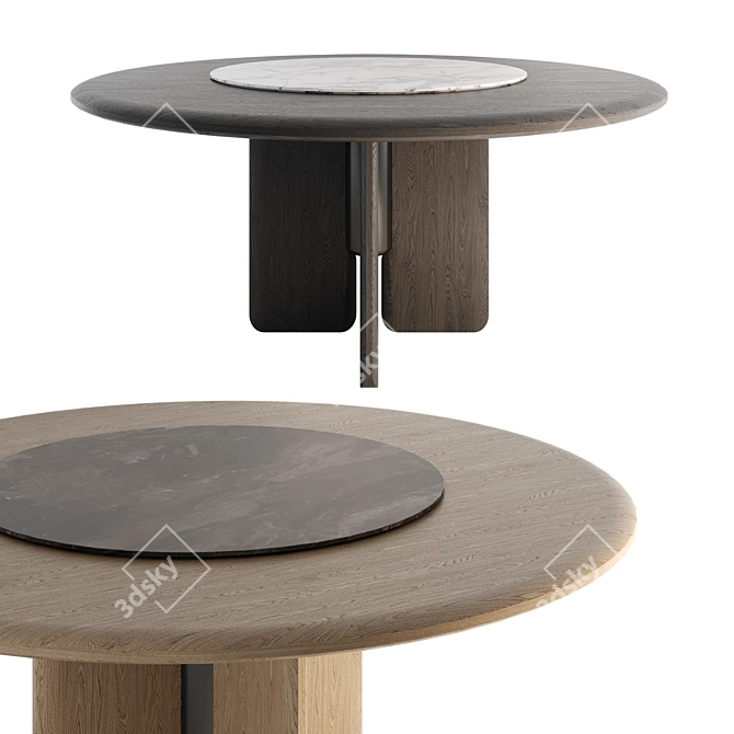 High-Quality Faifo Dining Table 3D model image 1