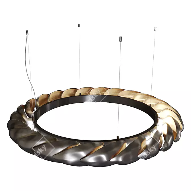 Acacia Chandelier - Contemporary Elegance 3D model image 2