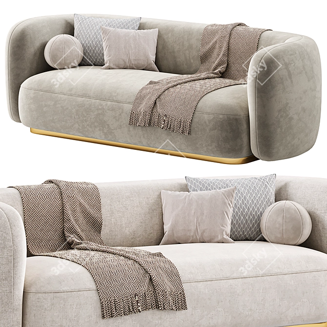 Eichholtz Roxy Sofa, Modern Design 3D model image 2