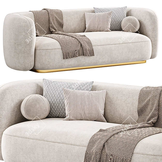 Eichholtz Roxy Sofa, Modern Design 3D model image 3