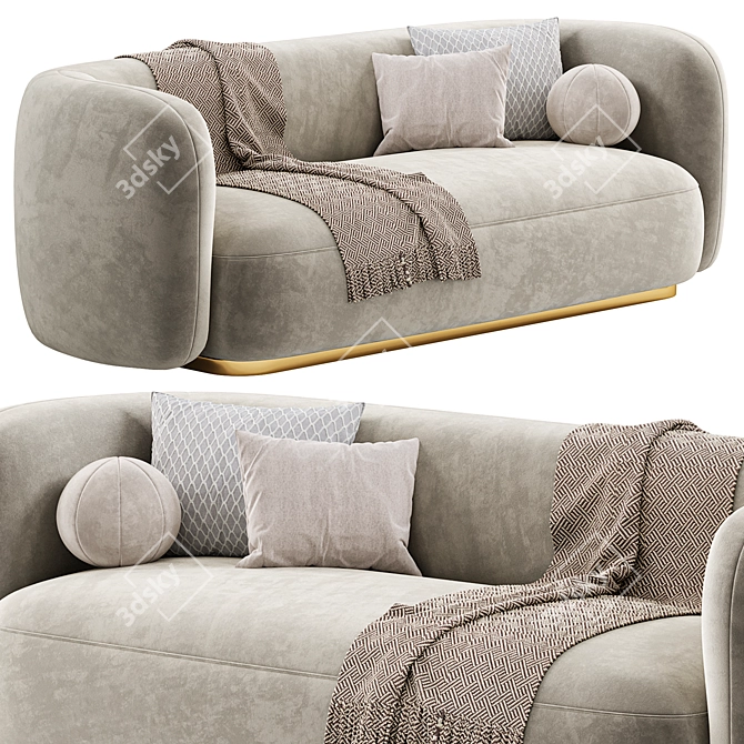 Eichholtz Roxy Sofa, Modern Design 3D model image 4
