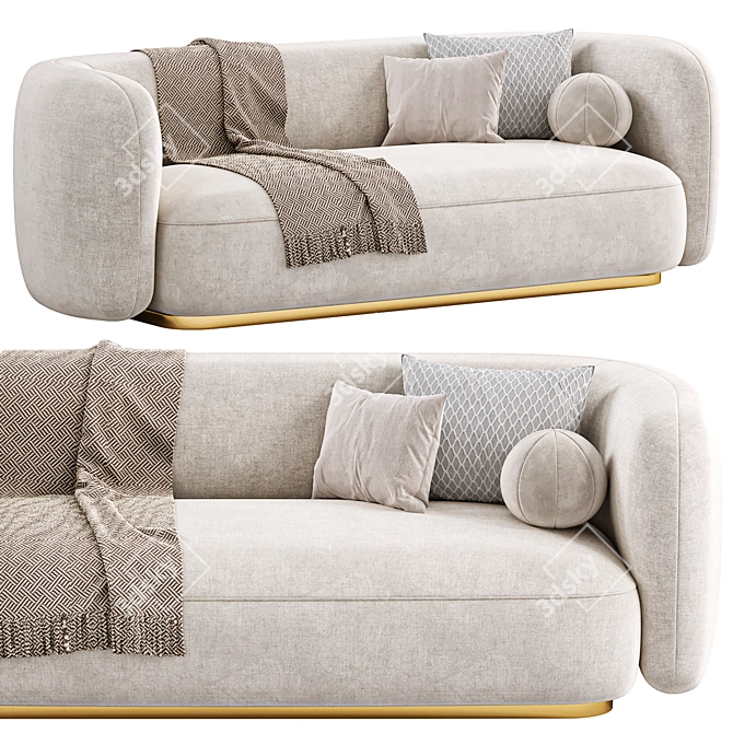 Eichholtz Roxy Sofa, Modern Design 3D model image 5