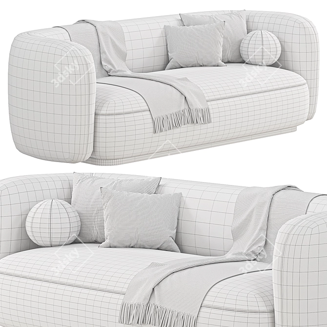 Eichholtz Roxy Sofa, Modern Design 3D model image 6