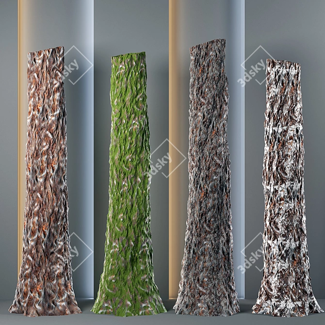 4k Tree Bark Textures Vol.7 3D model image 1