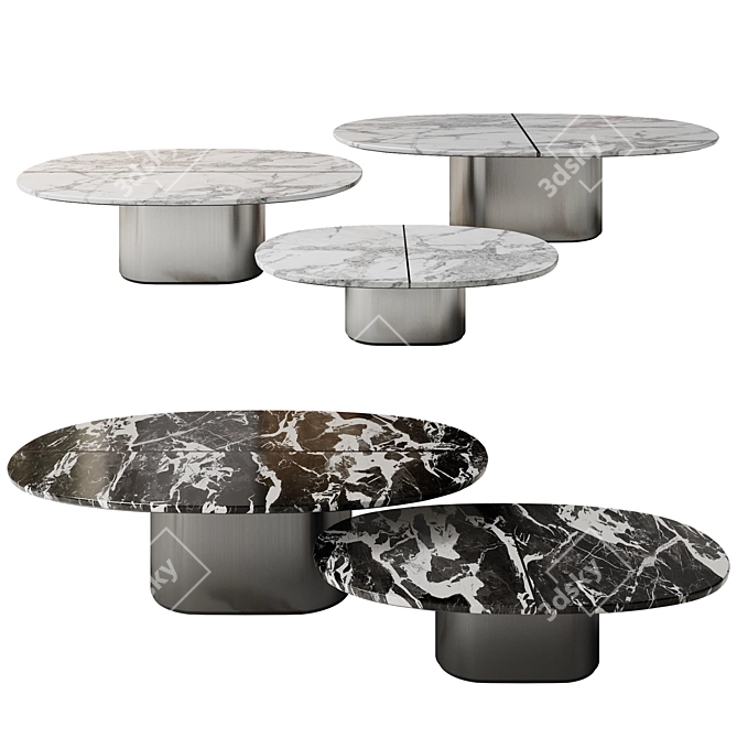 Giotto Coffee Tables by Umberto Asnago 3D model image 1