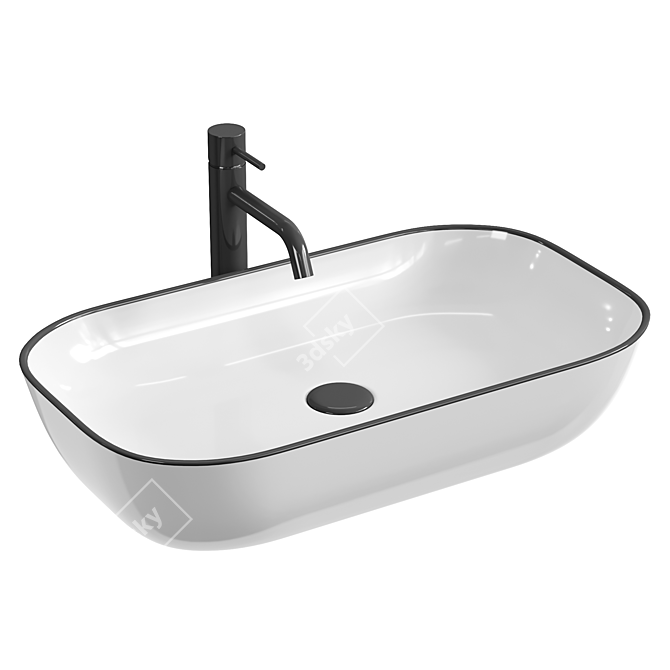 REA Jovita Countertop Washbasin - Elegant Design 3D model image 1