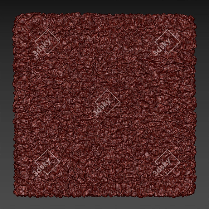 Draperied Wall Decor Panel 3D model image 6