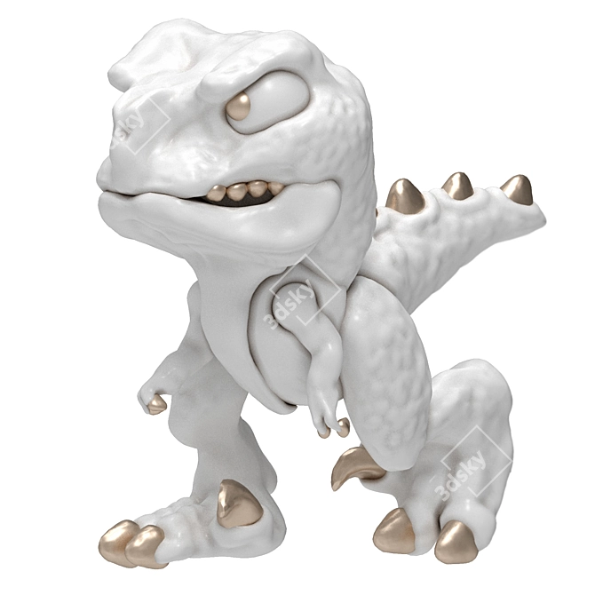 Prehistoric Dinosaur Figurine 3D model image 1