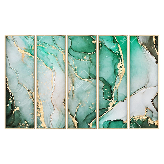 Modern Art Collection 3D model image 1