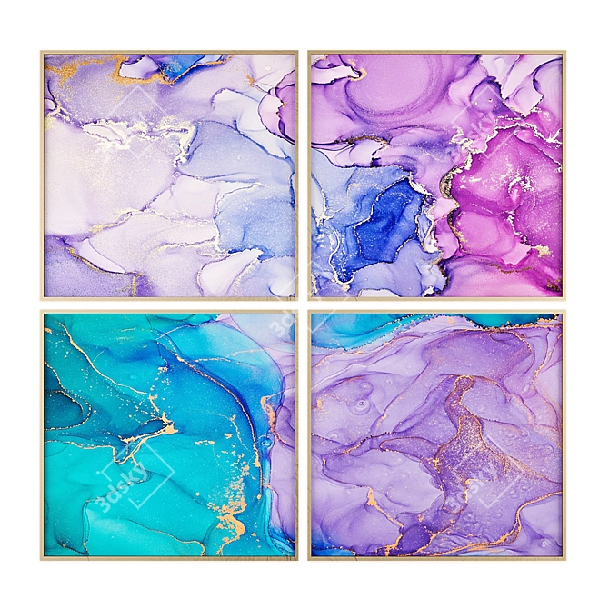 Modern Art Collection 3D model image 2