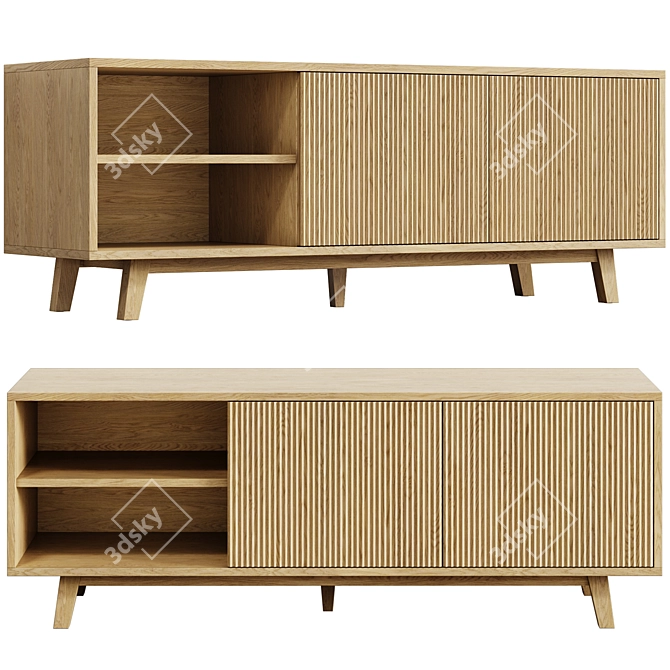 Osobica Bedside TV Stand, Table 3D model image 4
