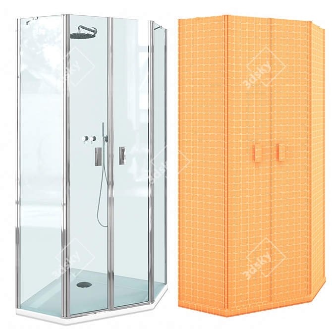 Radaway Shower Enclosure Collection 3D model image 4