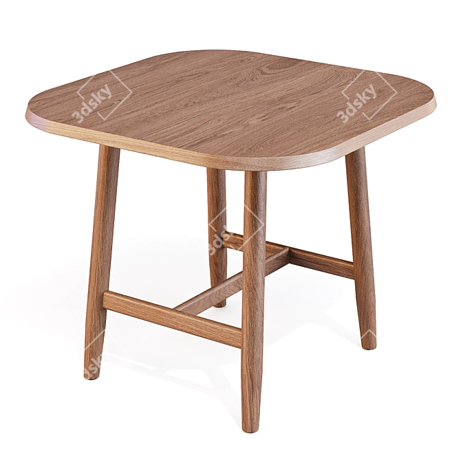 Kimua Oak Dining Table Collection 3D model image 3