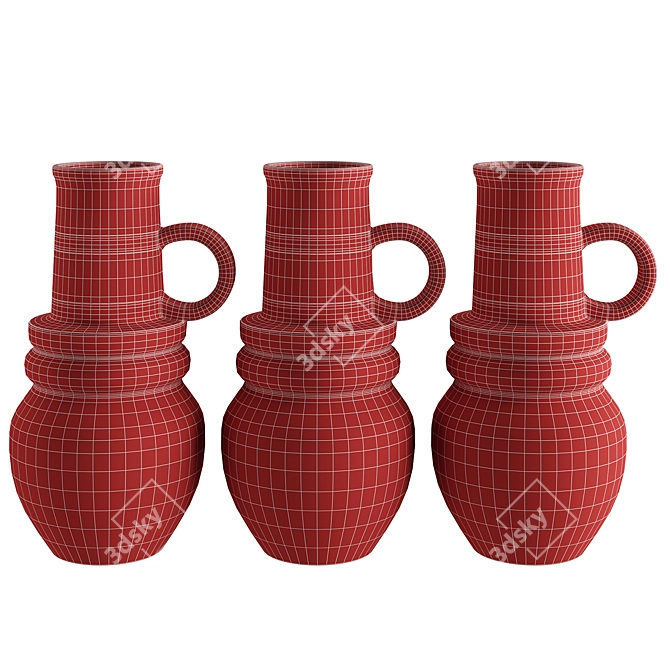 Vienna Vases Set 3 Max 3D model image 3