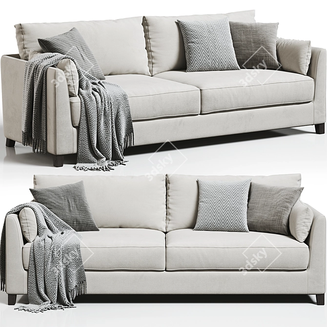 Modern Meridiani Bisse Sofa Model 3D model image 2