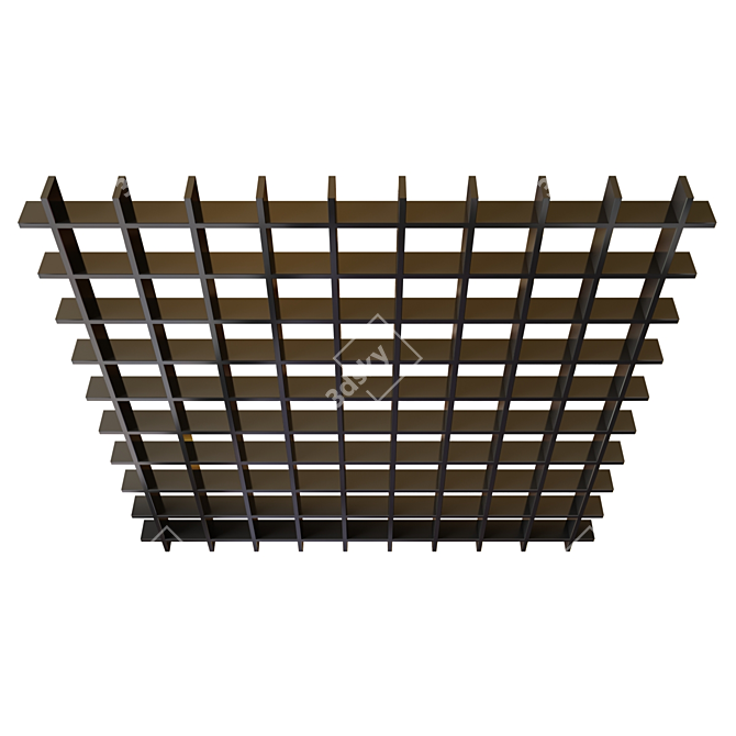 Epipremnum Hanging Plant Grid 3D model image 8