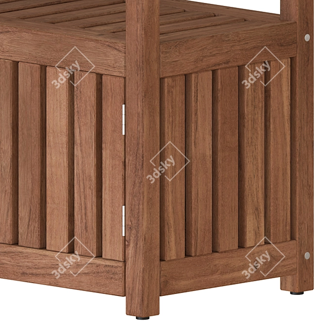 Minimalist IKEA NAMMARO Shelf Unit 3D model image 3