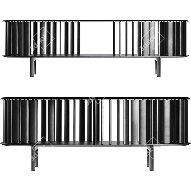 Versatile Free-standing Storage Units 3D model image 1